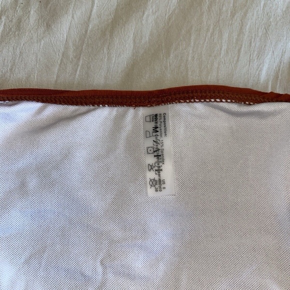 ZAFUL Women Strapless Wave Bandeau Bikini 2 Piece Swimwear Cheeky. Lace up. Sz M - Picture 16 of 16